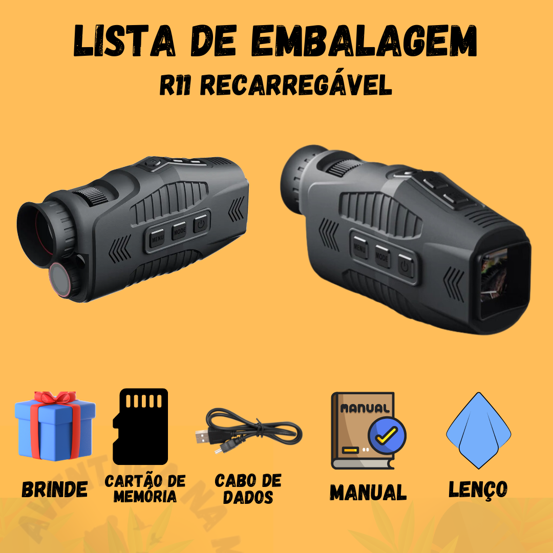 Visão Noturna R11 Recarregável