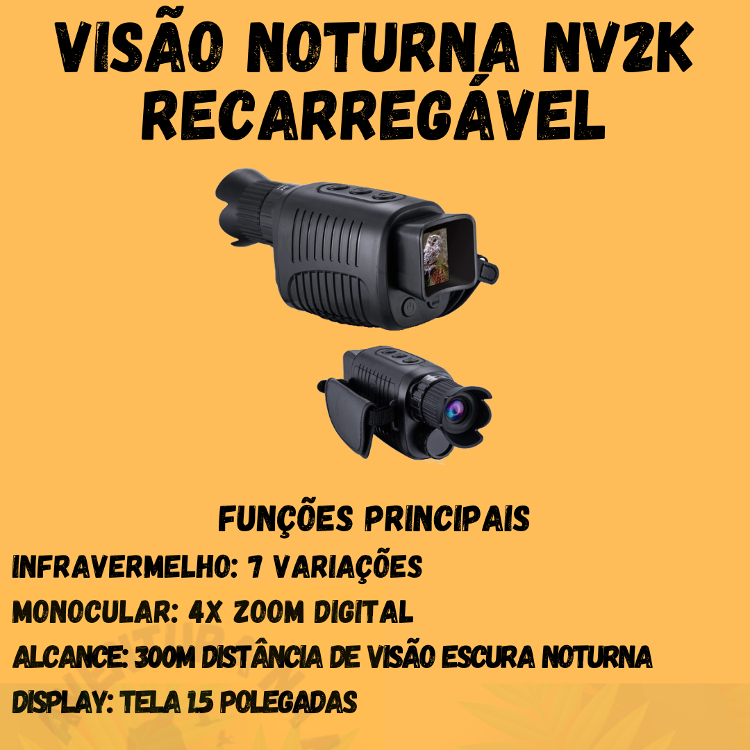 Visão Noturna NV2K Recarregável