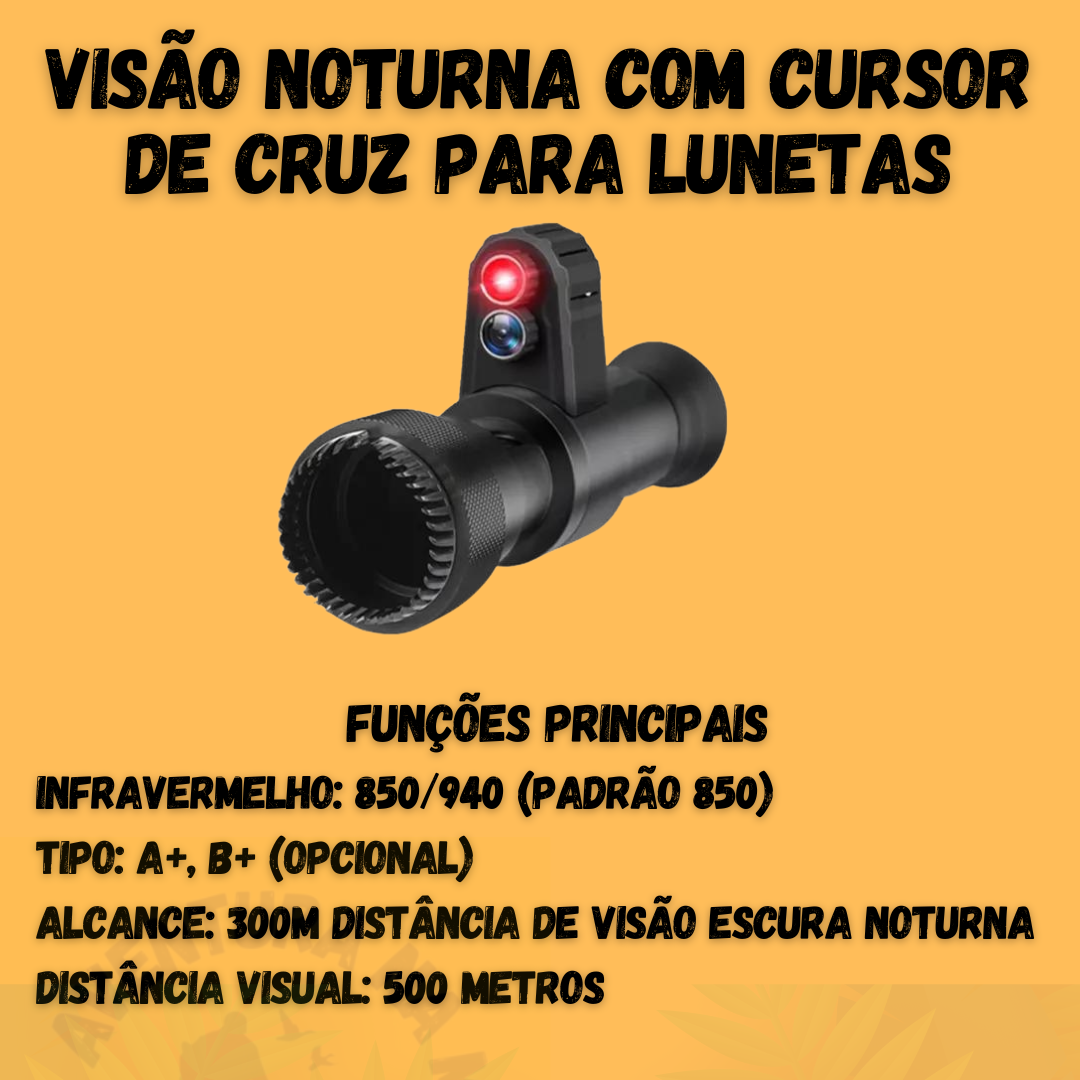 VISÃO NOTURNA COM CURSOR DE CRUZ PARA LUNETAS