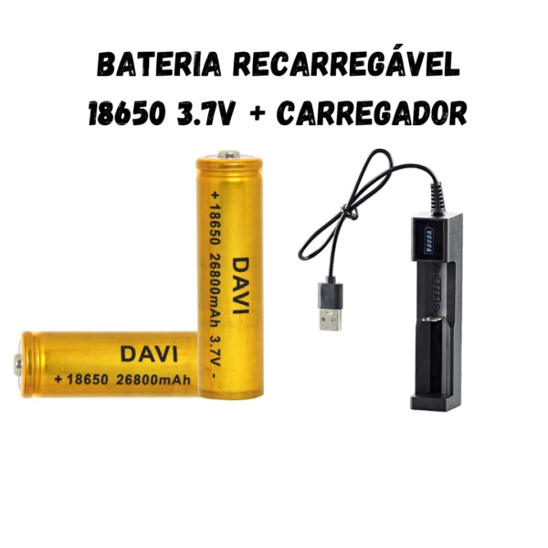 BATERIA RECARREGÁVEL 18650 3.7V