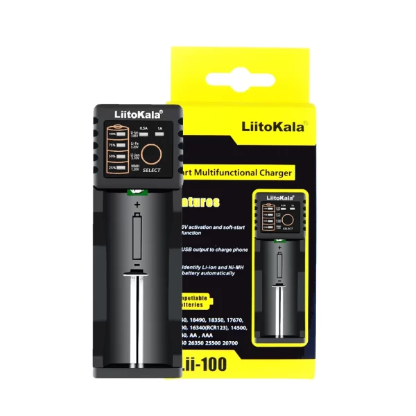 Bateria Recarregável LiitoKala Lii-35A 18650 – 3500mAh + Carregador Original LiitoKalla - Image 2