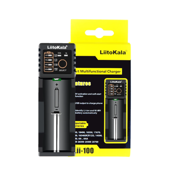 Bateria LiitoKala Recarregável CR123A, CR17345, 16340, 700mAh, 3V + Carregador - Image 4